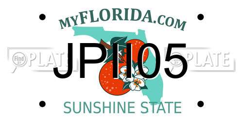 JPII05 Florida License Plate