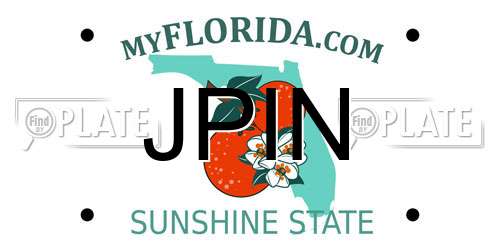 JPIN Florida License Plate