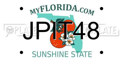 JPIT48 Florida License Plate