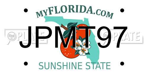 JPMT97 Florida License Plate
