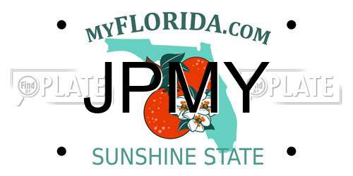 JPMY Florida License Plate