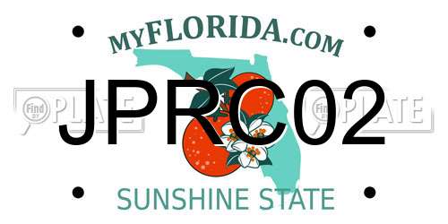 JPRC02 Florida License Plate