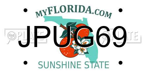 JPUG69 Florida License Plate