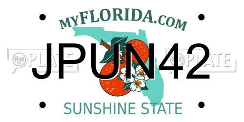 JPUN42 Florida License Plate