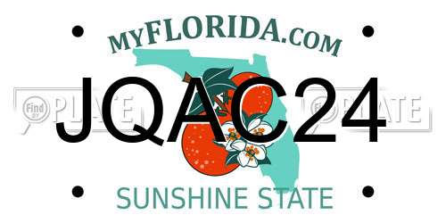 JQAC24 Florida License Plate