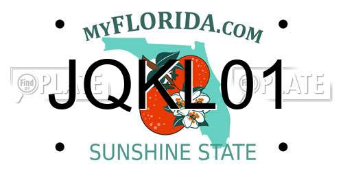 JQKL01 Florida License Plate