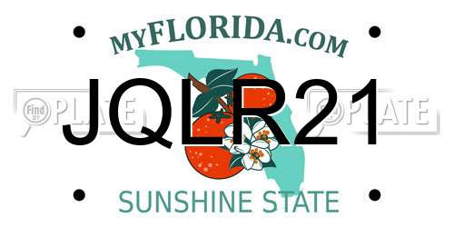 JQLR21 Florida License Plate