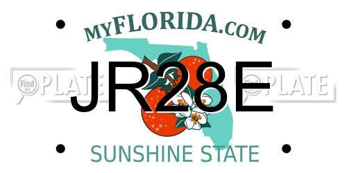 JR28E Florida License Plate