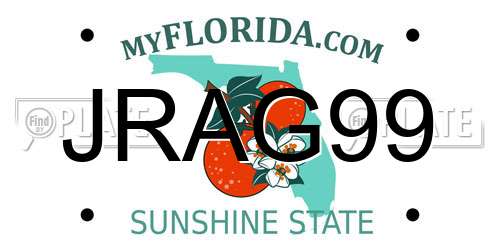 JRAG99 Florida License Plate