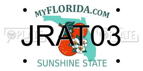 JRAT03 Florida License Plate