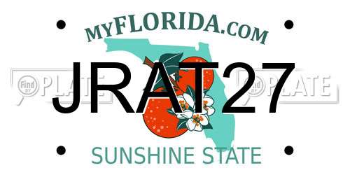 JRAT27 Florida License Plate