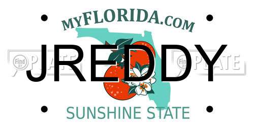 JREDDY Florida License Plate