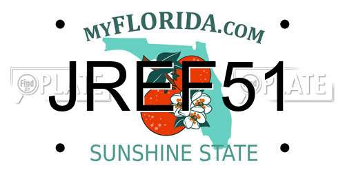 JREF51 Florida License Plate