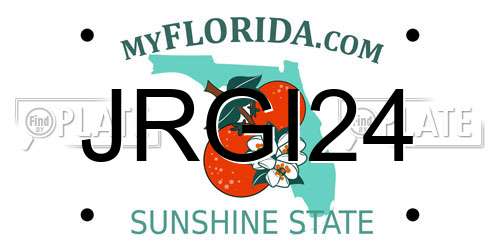 JRGI24 Florida License Plate