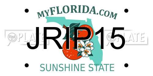 JRIP15 Florida License Plate