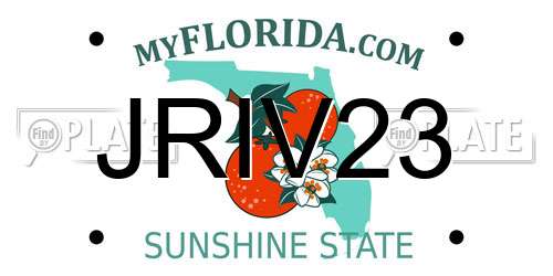 JRIV23 Florida License Plate