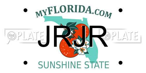 JRJR Florida License Plate