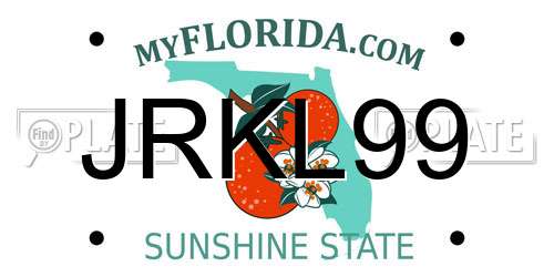 JRKL99 Florida License Plate