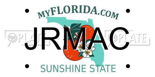JRMAC Florida License Plate