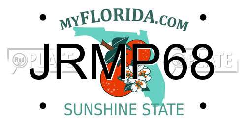 JRMP68 Florida License Plate