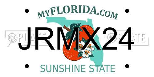 JRMX24 Florida License Plate
