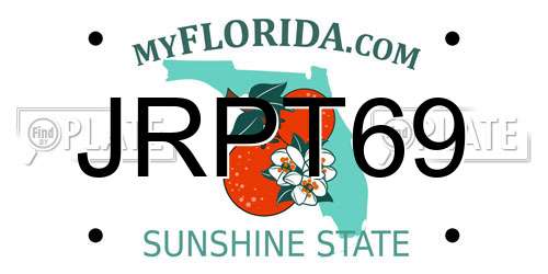 JRPT69 Florida License Plate