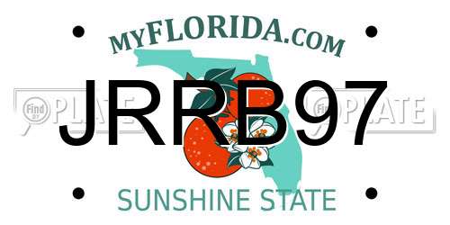 JRRB97 Florida License Plate