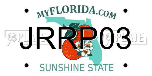 JRRP03 Florida License Plate