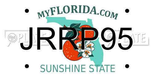 JRRP95 Florida License Plate