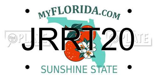 JRRT20 Florida License Plate