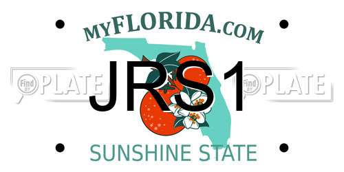 JRS1 Florida License Plate