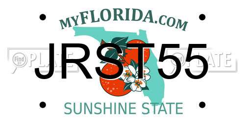 JRST55 Florida License Plate