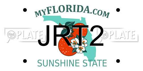 JRT2 Florida License Plate