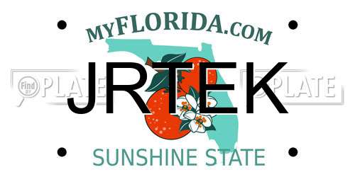 JRTEK Florida License Plate