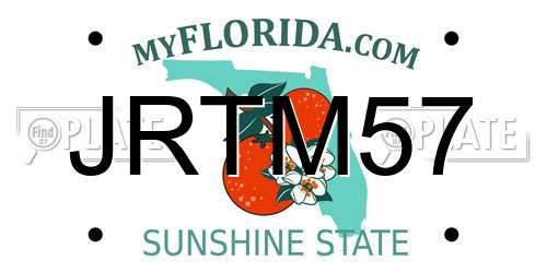 JRTM57 Florida License Plate