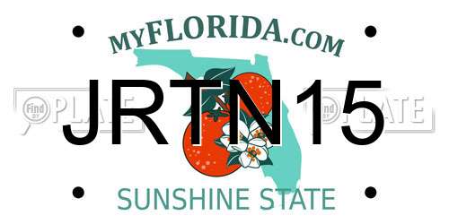 JRTN15 Florida License Plate