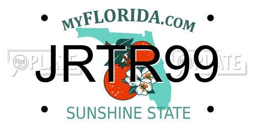 JRTR99 Florida License Plate