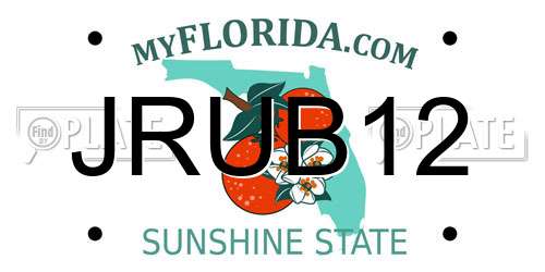 JRUB12 Florida License Plate