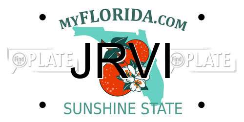 JRVI Florida License Plate