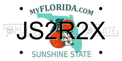 JS2R2X Florida License Plate