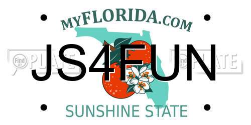 JS4FUN Florida License Plate