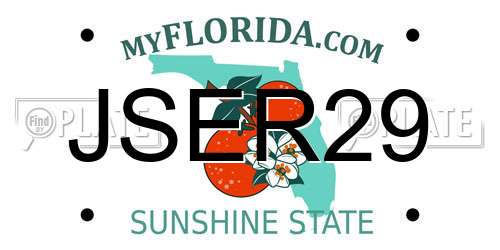 JSER29 Florida License Plate