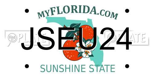 JSEU24 Florida License Plate