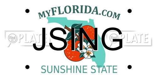 JSING Florida License Plate