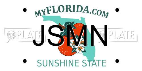 JSMN Florida License Plate