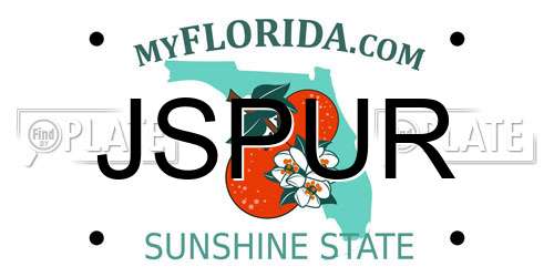 JSPUR Florida License Plate