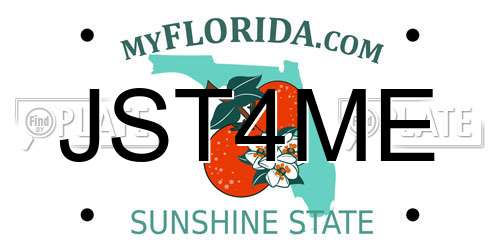 JST4ME Florida License Plate