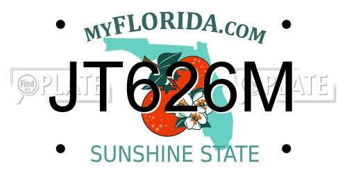 JT626M Florida License Plate