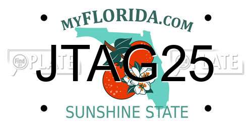JTAG25 Florida License Plate