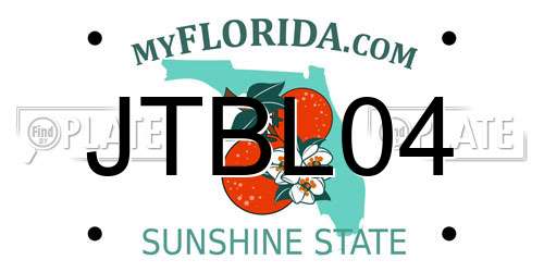 JTBL04 Florida License Plate
